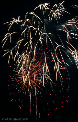 4th of July fireworks in Taos, New Mexico