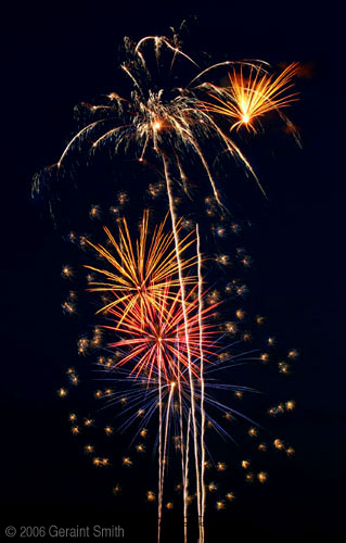 4th of July fireworks in Taos, New Mexico