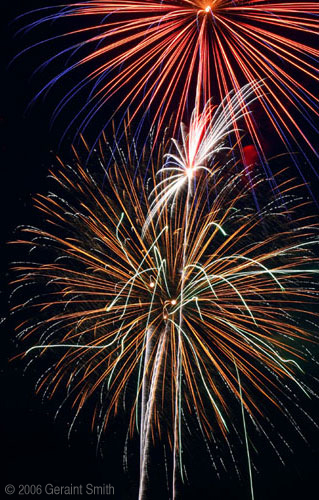 4th of July fireworks in Taos, New Mexico