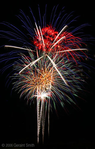 4th of July fireworks in Taos, New Mexico