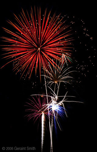 4th of July fireworks in Taos, New Mexico