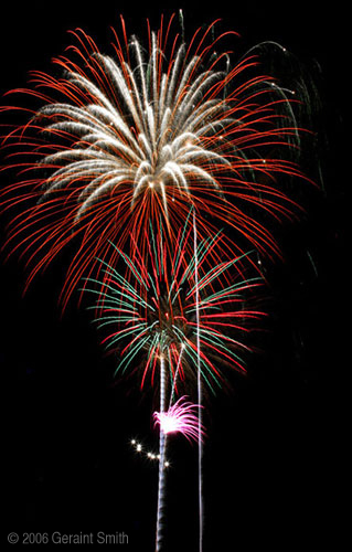 4th of July fireworks in Taos, New Mexico