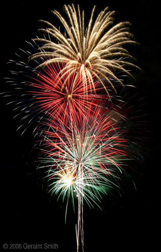 4th of July fireworks in Taos, New Mexico