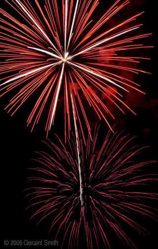 4th of July fireworks in Taos, New Mexico