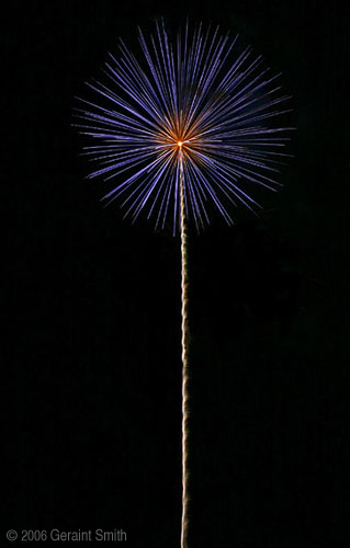 4th of July fireworks in Taos, New Mexico