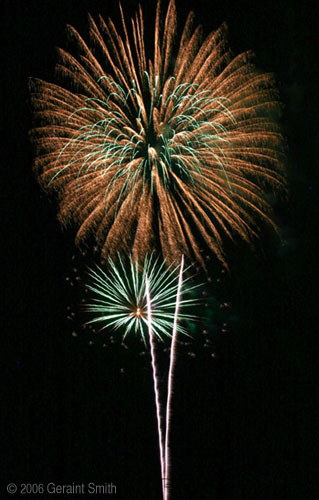 4th of July fireworks in Taos, New Mexico