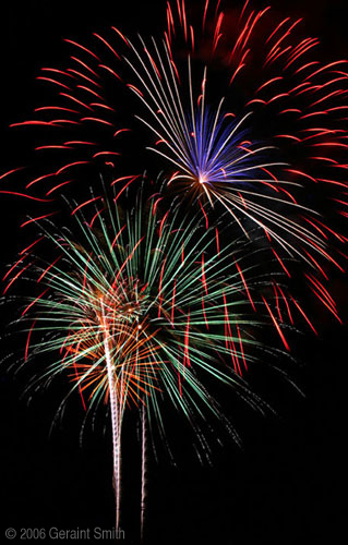 4th of July fireworks in Taos, New Mexico