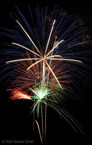 4th of July fireworks in Taos, New Mexico