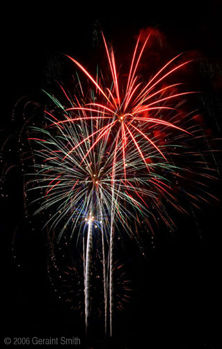 4th of July fireworks in Taos, New Mexico