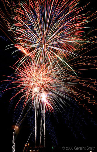 4th of July fireworks in Taos, New Mexico