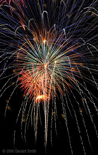 4th of July fireworks in Taos, New Mexico