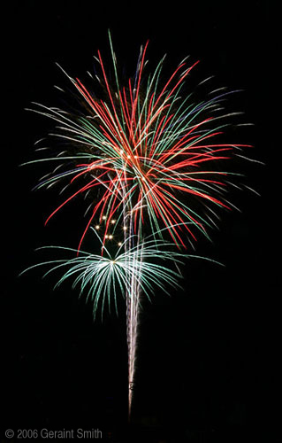 4th of July fireworks in Taos, New Mexico