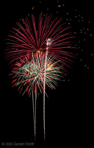 4th of July fireworks in Taos, New Mexico