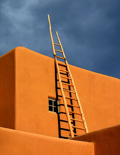 Adobe, Ladder and LightTaos, New Mexico