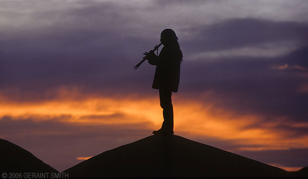 Flute player (a friend) in "Ah shis lepah" playing standing on the dome in the yesterday's image.