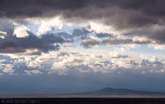 Mesa and sky west of Taos, New Mexico