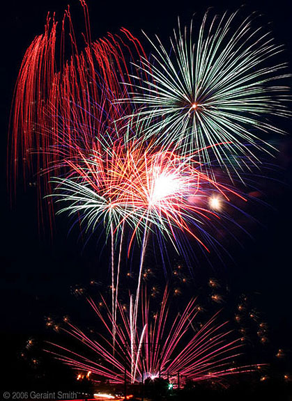 4th of July fireworks in Taos, New Mexico