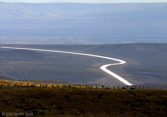 A road in southern Wyoming