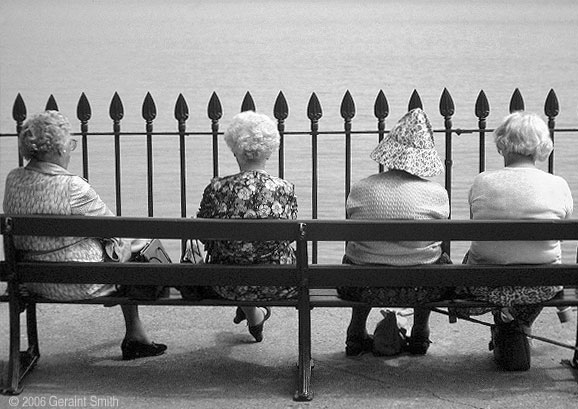 Watching the sea, in Tenby, South Wales