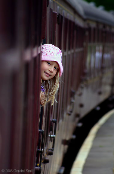 Girl on a train