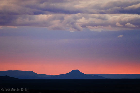 Last night across the mesa to Cerro Pedernal