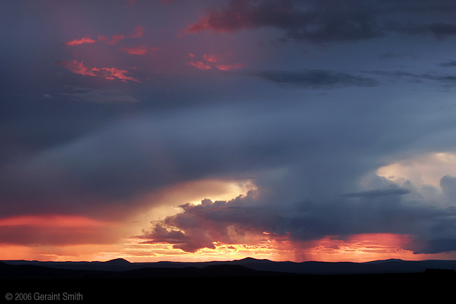 Last night across the mesa in Taos, New Mexico