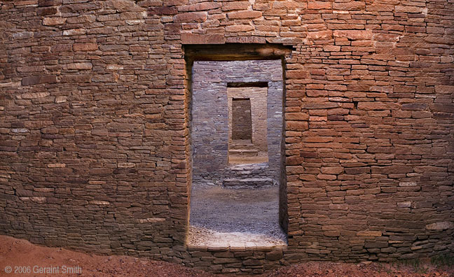 Passage way in Pueblo Bonito at Chaco Culture National Historical Park, NM