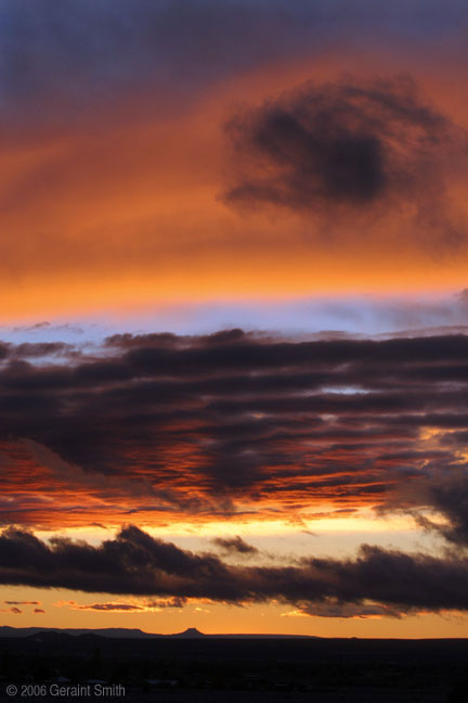 2006 October 27 Last nights sunset over Taos valley