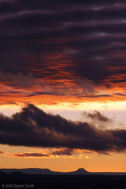 2006 October 27 Last nights sunset over Taos valley