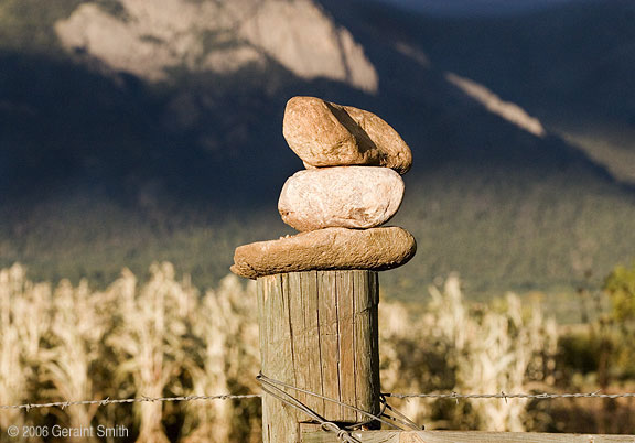 Three rocks, Arroyo Seco, New Mexico