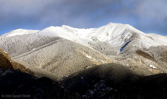 'In anticipation of snow' ... last years snowfall on Vallecito Peak