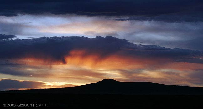 A gentle sunset over the west mesa