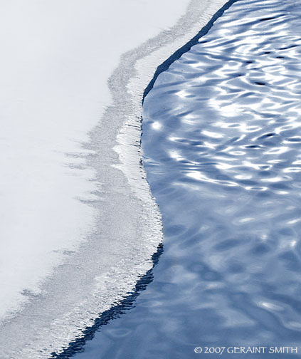 Yin / Yang, Ice and water on the Rio Grande