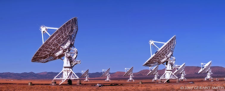 Very Large Array astronomical radio observatory on the Plains of San Agustin fifty miles west of Socorro, New Mexico.
