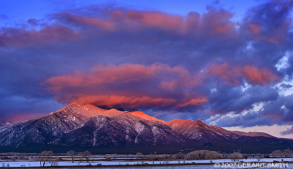 Taos Mountain sunset