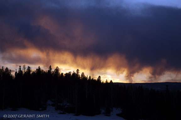 Sunset near Black Lake, New Mexico