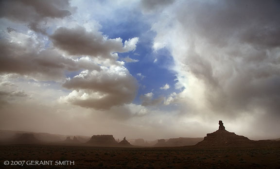 Sand Storm in Valley of the Gods, Utah.