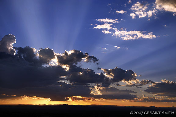 Sunset across the mesa,Taos New Mexico