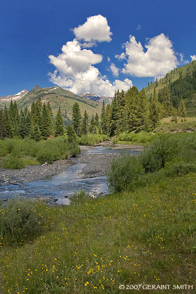 Campsite on the slate Riverin Crested Butte, Colorado