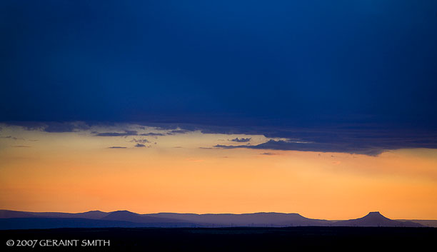 Cerro Pedernal Peak (flint peak) Georgia O'Keefe country from Taos NM