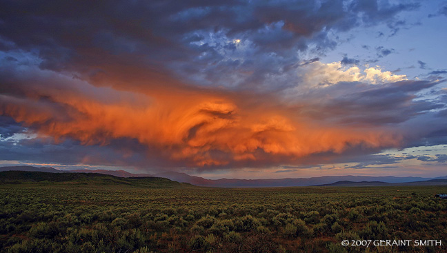 Mesa storm cloud from Tres Piedras, west of Taos, New Mexico