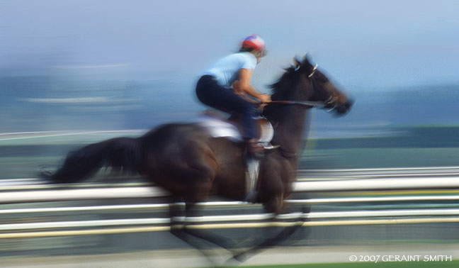 John Henry working out at Santa Anita Race Track, California 1983