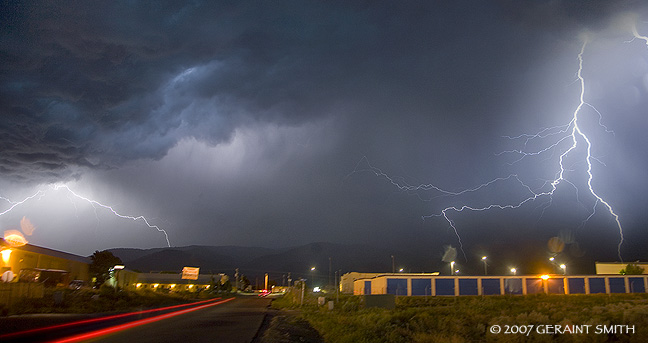 Another great lightning storm over Taos last night