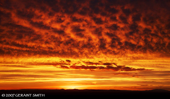 Taos mesa sunset
