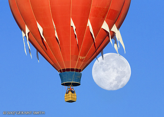 A scene from this week end's Taos Mountain Balloon Rally