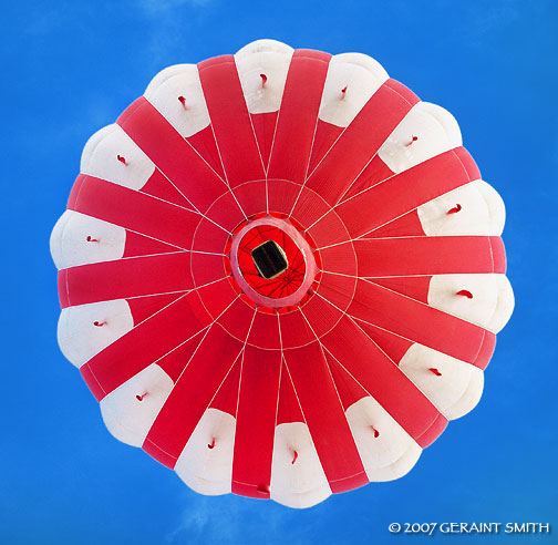 Sky rosette at the Annual Taos Mountain Balloon Rally