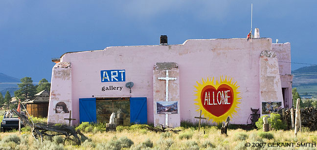 The other side of the highway in Tres Piedras, New Mexico