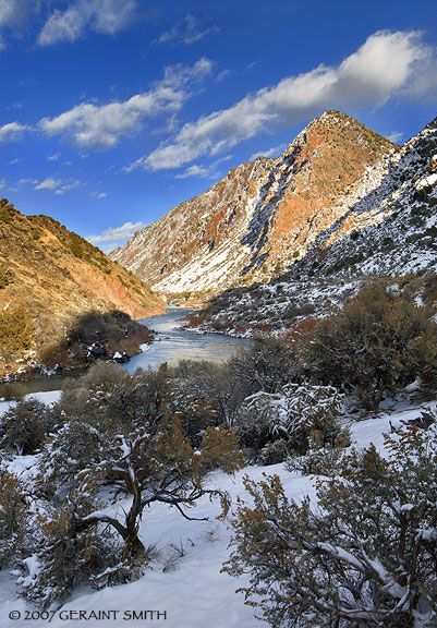 Winter light in the Rio Grande Gorge