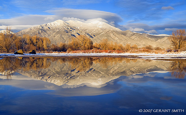 Taos Mountain Lake? ... the light was spectacular yesterday evening! The image is composed of three verticle photos stitched together.