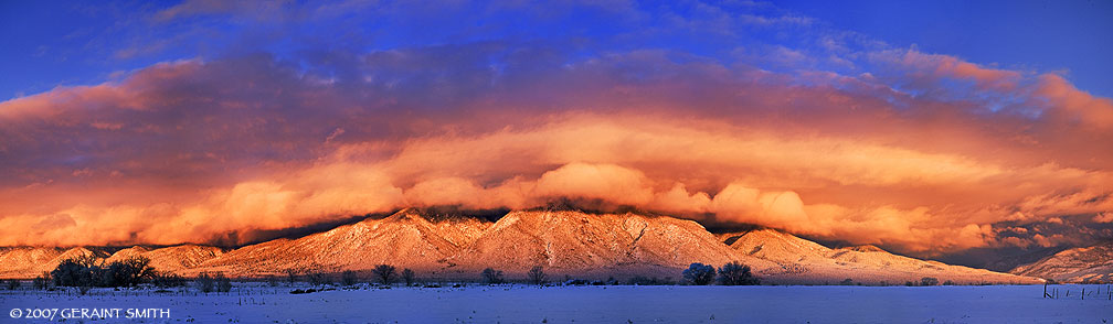 Sunset on Taos Mountain